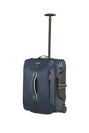 Samsonite Lacivert/Yeşil Unisex Paradiver Light - Tekerlekli Duffle Sırt Çantası 55 Cm 28165