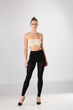 Miss Fit Kadın Yüksek Bel Toparlayıcı Tayt 34819 Siyah Örme Seamless Dikişsiz Soft Basic