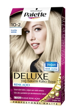 Schwarzkopf Palette Deluxe 10-2 Platin Sarısı - Yağ Bakımlı Kalıcı Saç Boyası