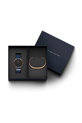 Daniel Wellington Hediye Erkek Seti - Classic Bayswater 40mm Rose Gold + Classic Bracelet Rose Gold Large