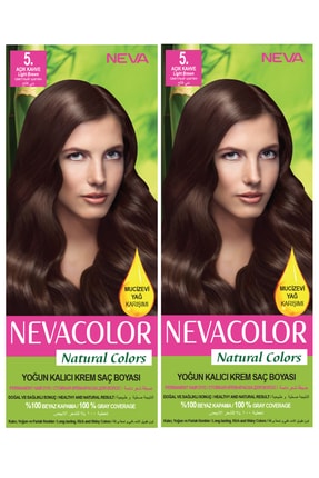Neva Color 2’li Natural Colors 5.66 Şarap Kızılı - Kalıcı Krem Saç Boyası Seti 8681655541769