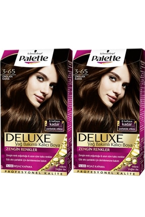 Schwarzkopf 2’li Palette Deluxe 3-65 Çikolata Kahve - Yağ Bakımlı Kalıcı Saç Boyası