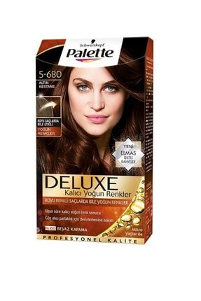 Schwarzkopf Palette Deluxe Altın Kestane 5-680 Profesyonel Kalite