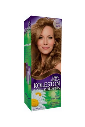 Wella Koleston Naturals 7/3 Karamel Kumral - Fındık Kabuğu - Kalıcı Krem Saç Boyası