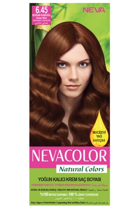 Neva Color Natural Colors 6.45 Soğan Kabuğu - Kalıcı Krem Saç Boyası Seti