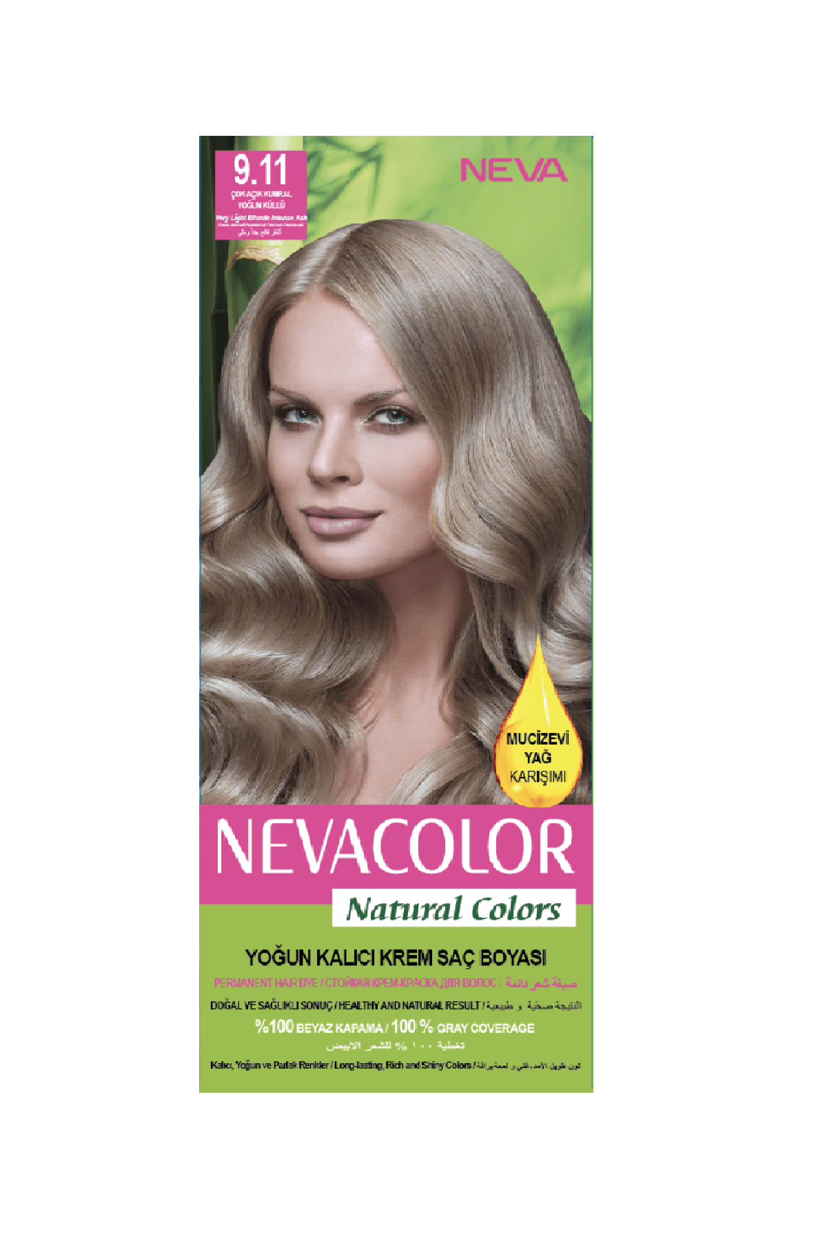 Neva Color Saç Boyası Seti 9.11 Çok Açık Kumral Yoğun Küllü 8698636612005
