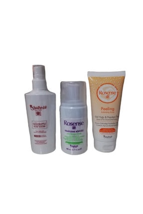 Rosense Peeling +yüz Temizleme Köpüğü +sprey Doğal Gül Suyu arz170000emr478