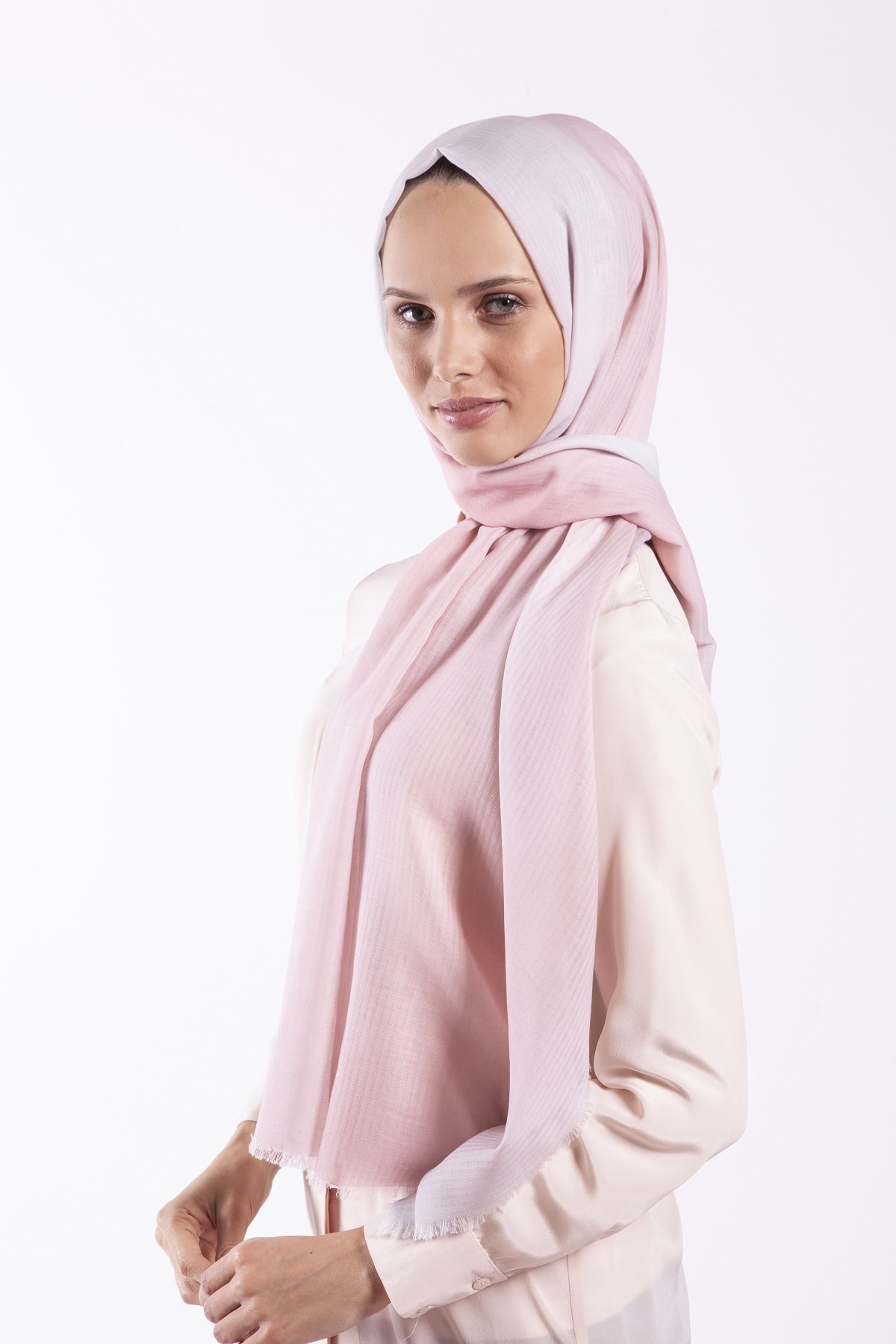 Akel Kadın Tesettür A.Pudra Mavi Premium Pamuk Şal A.Pudra Mavi 152.00.30.02.76.09.01
