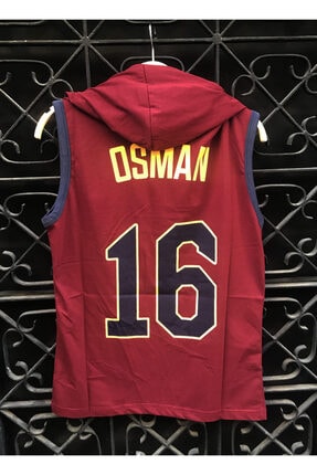 Köstebek Nba Cleveland Cavaliers - Cedi Osman 16 Kapşonlu Kolsuz Unisex T-shirt