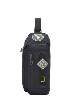 ÇÇS Unisex Siyah National Geographic Sırt Ve Göğüs Çantası 38x15 cm