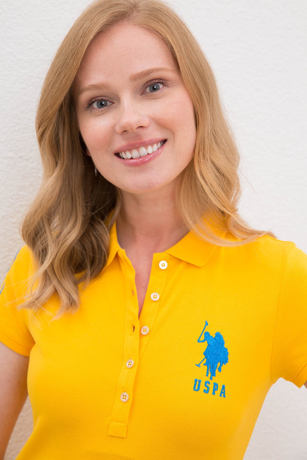 پیراهن رسمی زنانه زرد برند us polo assn G082SZ075.000.949478