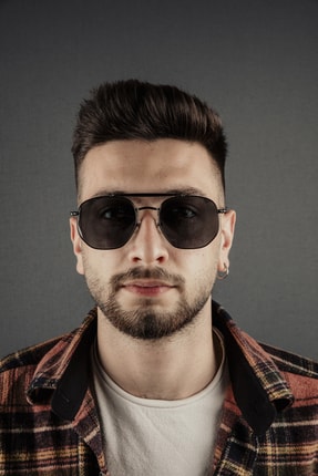 De Valentini De Valentını Bodv0225c1 Siyah Geometrik Köprülü Vıntage Unısex Güneş Gözlüğü
