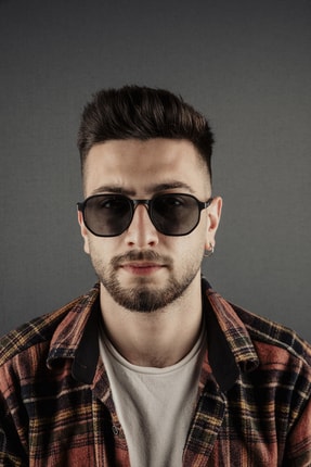 De Valentini De Valentını Bodv210c2 Geometrik Mat Siyah Vıntage Unısex Güneş Gözlüğü