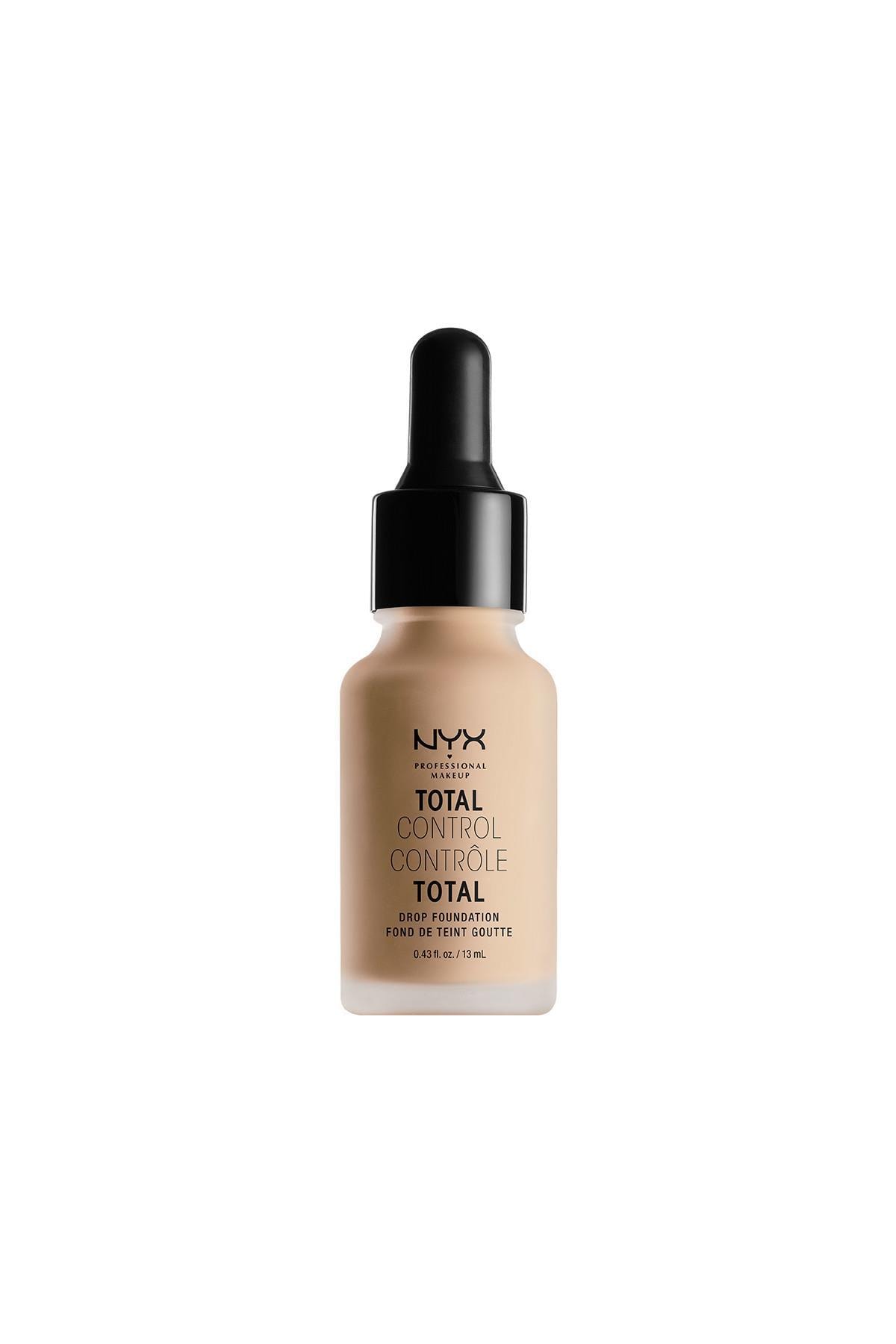 NYX Professional Makeup Mat Fondöten - Total Control Drop Foundation Natural 800897068806