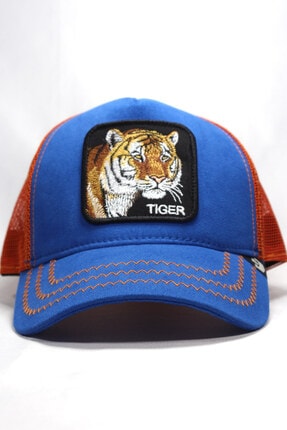 Goorin Bros Unisex Mavi | Tiger | One Size Kaplan Figürlü Şapka