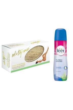 Eda Taşpınar Doğal At Kılı Fırçası + E Vitamini Ve Aloe Vera Içeren Tüy Dökücü Sprey Krem 150 ml