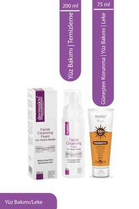 Dermoskin Yüz Yıkama Köpüğü 200 ml+ Be Bright Pigmentyl Sun Protection SPF50+ 2'li Avantaj Paket 8697796002510