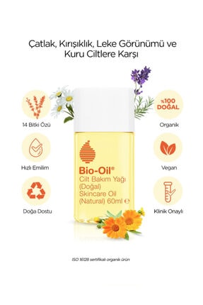 Bio Oil Vegan Kırışıklık Ve Çatlak Karşıtı Doğal Cilt Bakım Yağı 60 Ml
