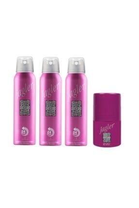Jagler Deodorant Klasik For Women 150 ml 3 adet %2b Roll-on 50ml