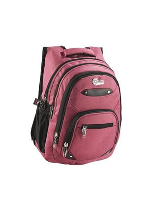 Relaxion 5 Bölmeli Pembe Unisex Günlük Spor Okul Sırt Çantası 2225