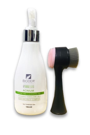 Bioder Acneclean Clarifying Cleansing Gel 180 ml Siyah Cilt Temizleme Fırçası