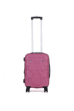 ITLUGGAGE Unisex Pembe Tiger Eyes 47.10 cm Kabin Boy Valiz 16-2251-08