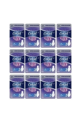 Orkid Platinum 3 Gece 18 Adet Süper Ekonomik Paket Hijyenik Ped 12'li Paket