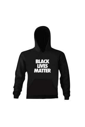 Art T-shirt Unisex Siyah Black Lives Matter Baskılı Sweatshirt
