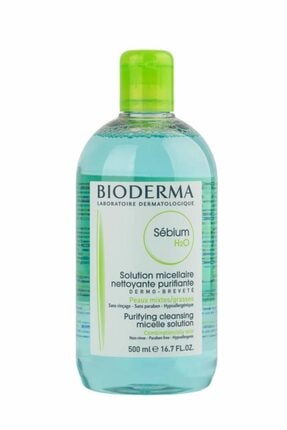 Bioderma Karma ve Yağlı Ciltler İçin Yüz Temizleme Solüsyonu Sebium H2o 500 ml 3401575645851