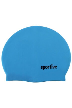 Sportive Unisex Su Sporu Malzeme & Aksesuar - Mavi Silikon Yüzücü Bere - 453070204MA