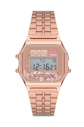 Aqua Di Polo Aqua Di Polo Özel Tasarım Çiçekli Retro Metal Kadın Kol Saati Apwa033600