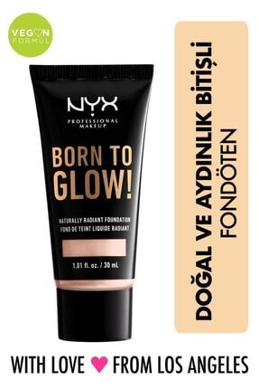NYX Professional Makeup Fondöten - Born To Glow! Naturally Radiant Foundation 1.3 Light Porcelain 800897190286