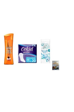 Elidor Şampuan 200 Ml + Orkid Günlük Koruma 20'li + Gillette Venüs 2 Bıçaklı 4 Lü Poşet