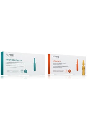Babe Cildi Toparlamaya Ve Sıkılaştırmaya Yardımcı 10'Lu + Vitamin C+10'Lu Aydınlatıcı Cilt Bakım Seti