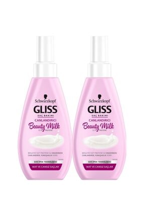 Gliss Schwarzkopf Saç Canlandırıcı Beauty Milk Süt Proteini 150 Ml. 2'li (mat Ve Cansız Saçlar)