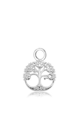 Valori Jewels Hayat Ağacı, Swarovski Zirkon Beyaz Taşlı, Gümüş Küpe Charmı
