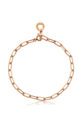 Valori Jewels Rose Gümüş Zincir Swarovski Zirkon Taşlı Charm Bileklik