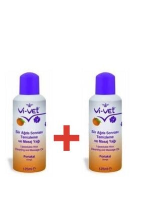 Vi-Vet Ağda Sonrası Temizleme Ve Masaj Yağı Portakal Çiçek 125ml 2'li Set