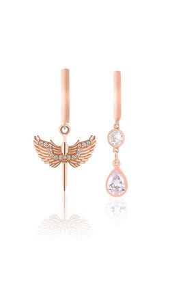 Azuris Silver Kadın 925 Ayar Gümüş Damla Zirkon Taşlı Kılıç Melek Küpe ALK2279