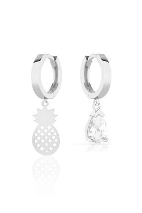 Azuris Silver Azuris 925 Ayar Gümüş Tek Kulak Kombin Küpe Dsalk2327