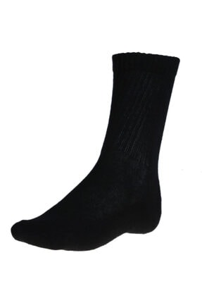 Sportive Spt Havlu 3lü Unisex Siyah Günlük Stil Çorap 2013006-n-syh-sp