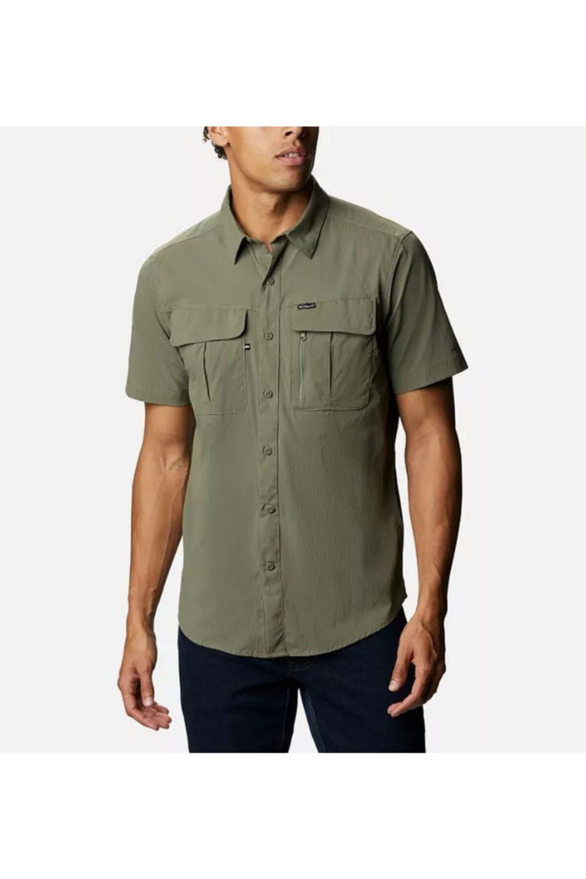 پیراهن آستین کوتاه مردانه سبز مارک columbia AO0763-397