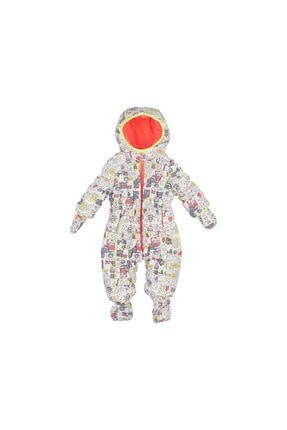 Chicco Unisex Çocuk Beyaz Günlük Tulum Mont Padded Babysuit 09029318 031