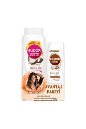 Elidor Hindistan Cevizli 650 ml Şampuan + Saç Kremi 200 ml X 2 Adet