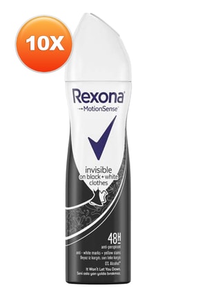 Rexona Invisible On Black + White Clothes 48h Kadın Deodorant 150 Ml. Onlu Paket