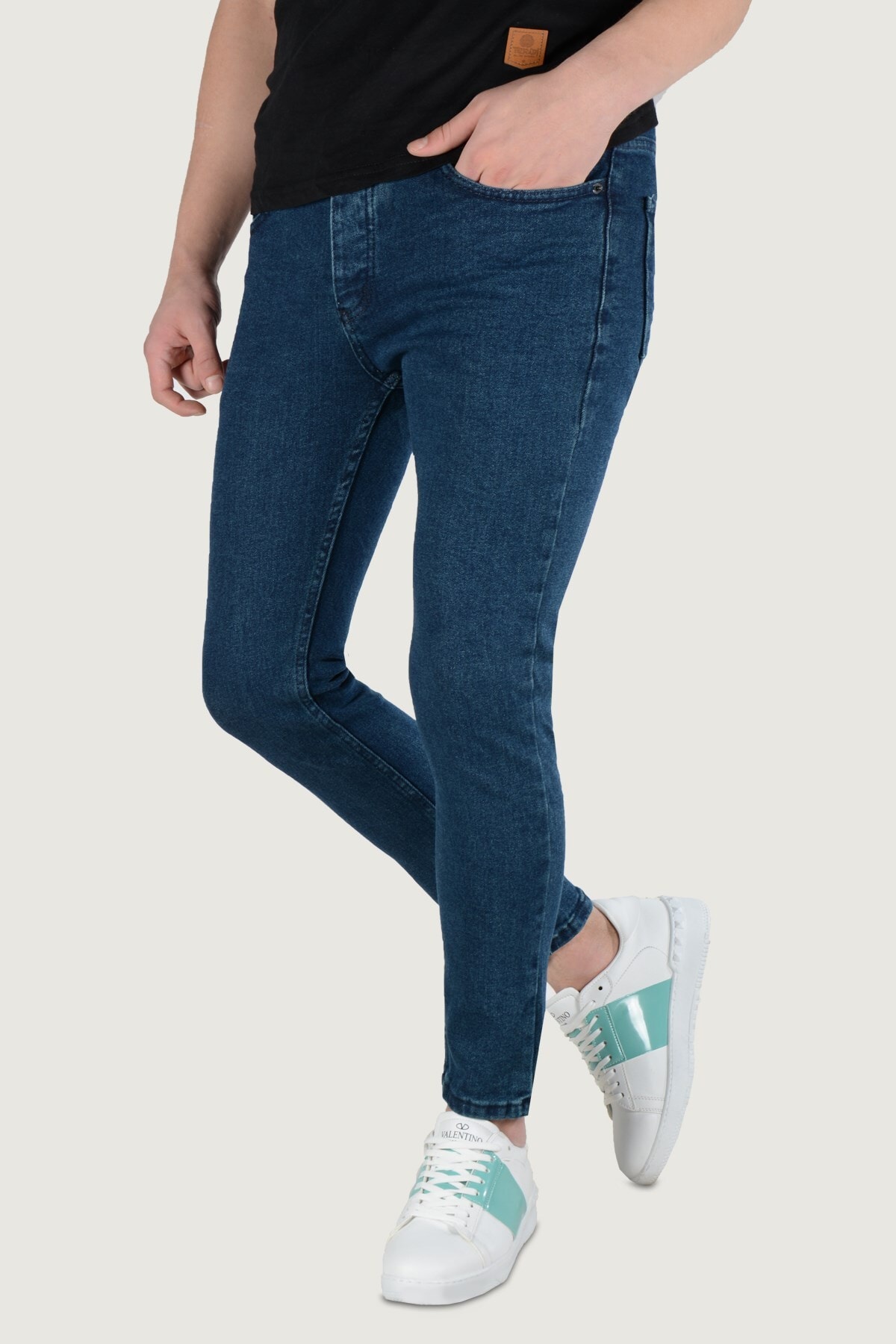 Terapi Men Erkek Likralı Slim Jean Pantolon 9K-2100377 Lacivert