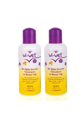Vi-Vet 2 Adet Vivet Sir Ağda Sonrası Temizleme Ve Masaj Yağı 125 Ml Arnica