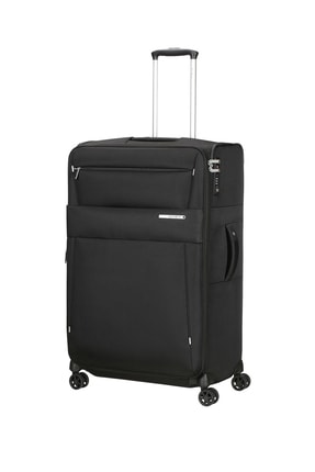 Samsonite Siyah Unisex Duopack - 4 Tekerlekli Körüklü Tek Bölmeli Büyük Boy Valiz 78Cm 54023