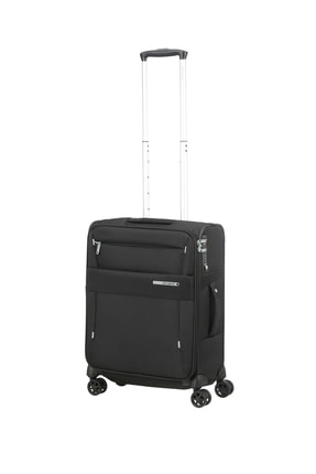 Samsonite Siyah Unisex Duopack - 4 Tekerlekli Körüklü Tek Bölmeli Kabin Boy Valiz 55Cm 54021