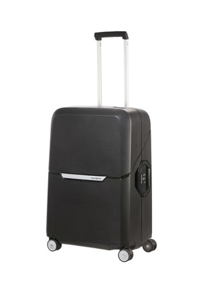 Samsonite Siyah Unisex Magnum - 4 Tekerlekli Orta Boy Valiz 69Cm 57359